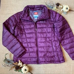 Columbia Purple Thermal Coil Puffer Jacket